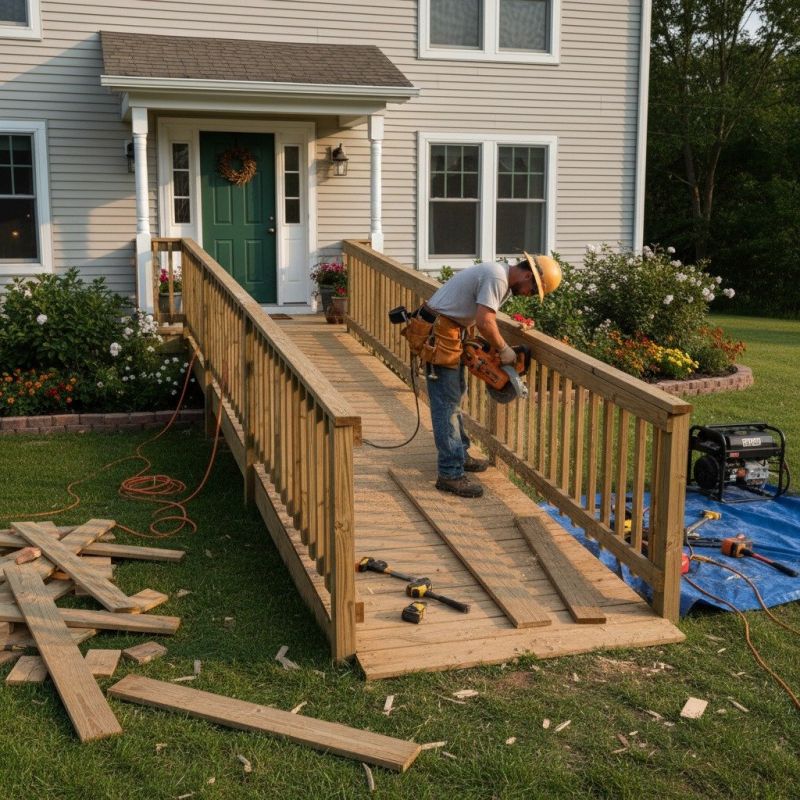 Wood Ramp Installation